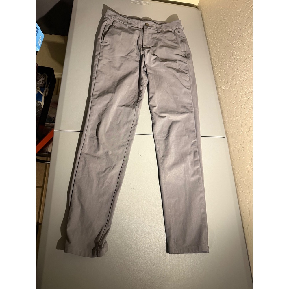 Lululemon ABC Slim Fit Pant Warpstreme Grey Mens Size 28 H0602